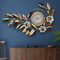 White floral wall clock with white dial- style 2